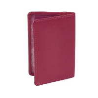 Lorenz Leather Travel Card Holder with Back Window